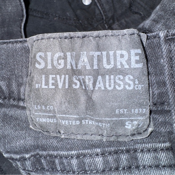 Signature by Levi Strauss S37 Black Slim Jeans Men’s Size 36 x 30 - Picture 6 of 6